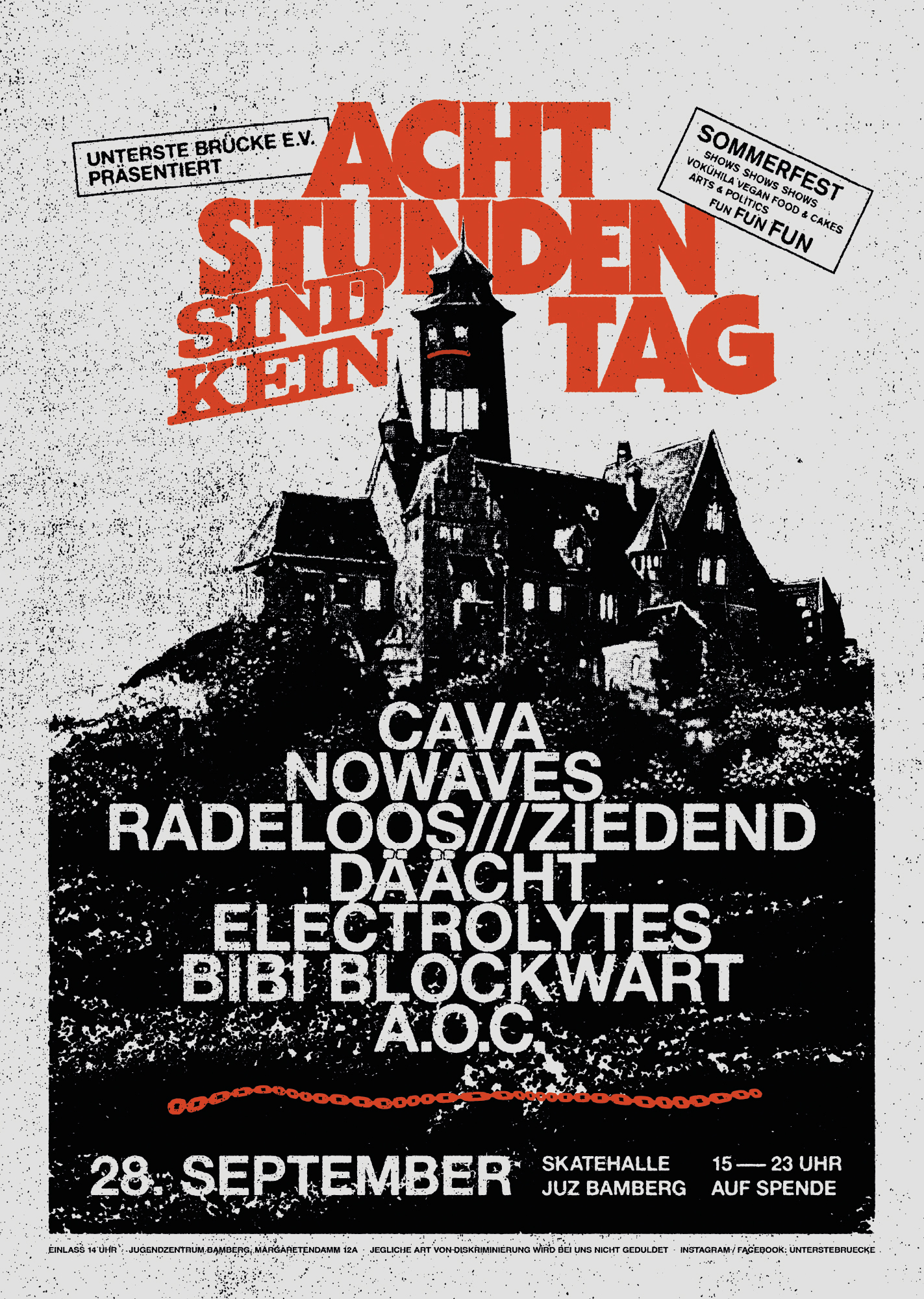 Acht Stunden sind kein Tag 2024 Festival Plakat